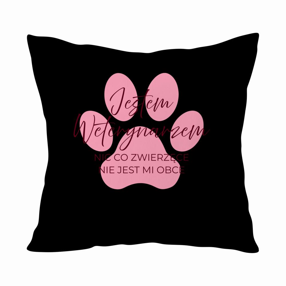 Nic co zwierzęce nie jest mi obce poduszka kolor zielony