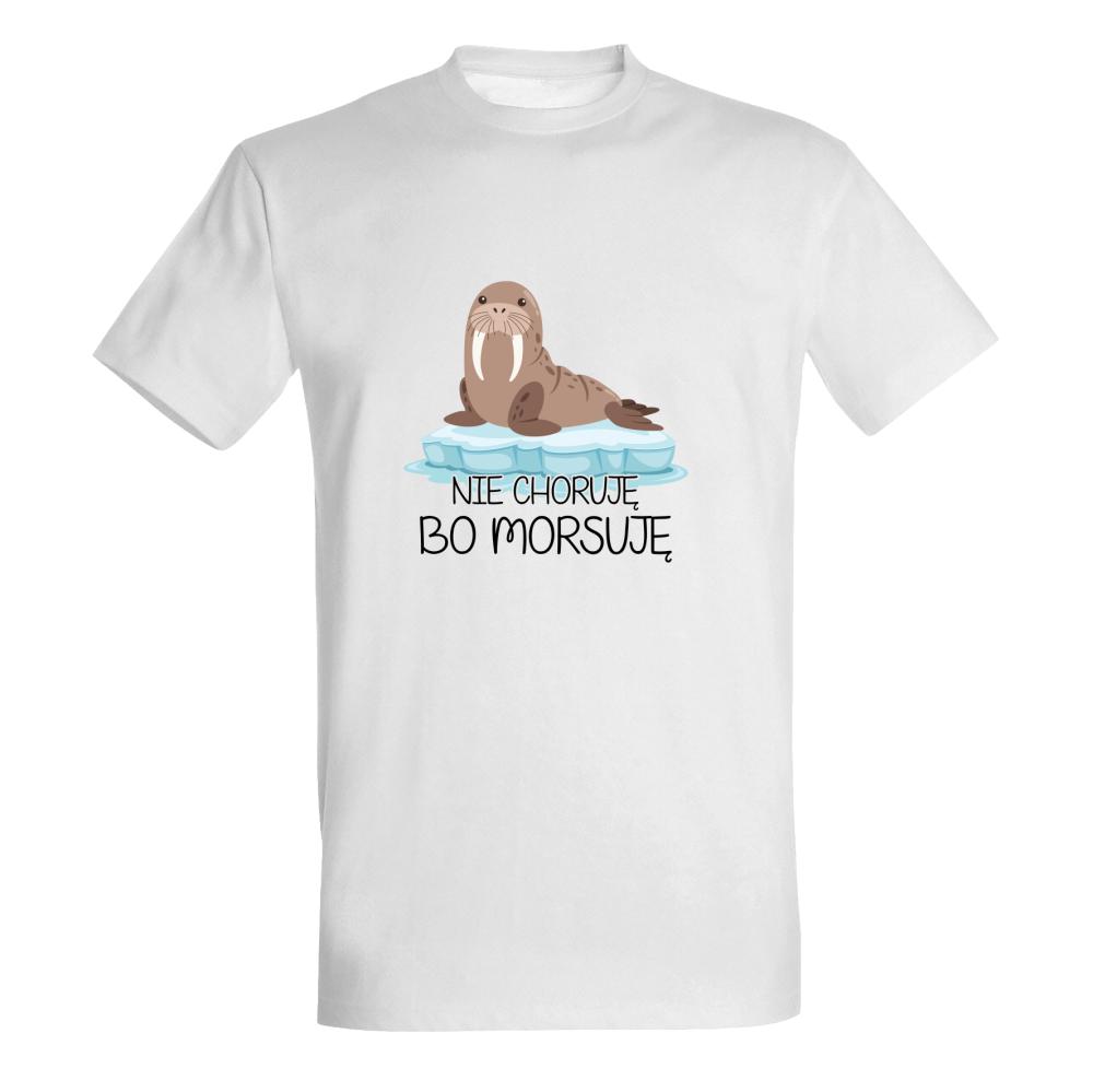 Nie choruję, bo morsuję koszulka męska