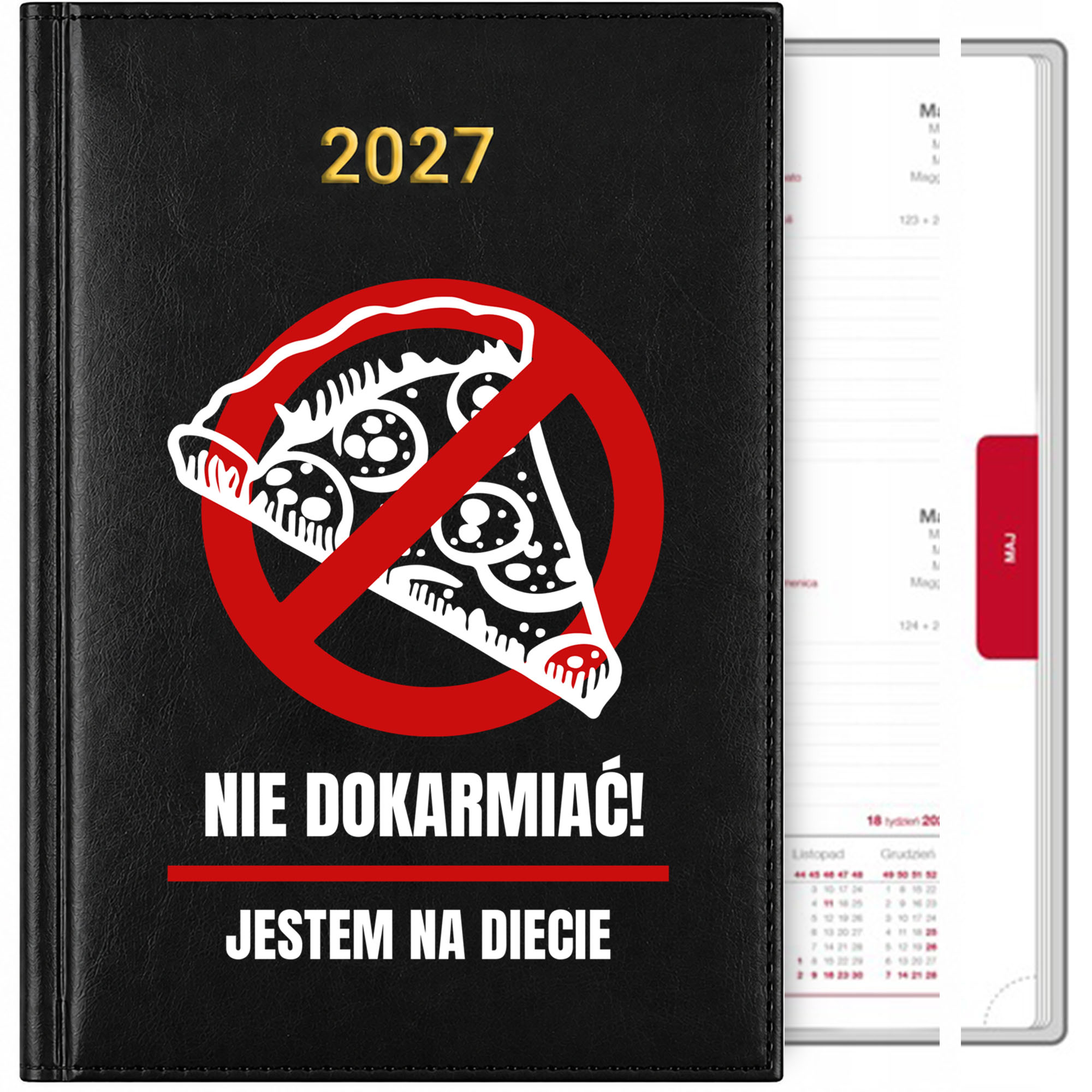 Nie dokarmiać, jestem na diecie 2 kalendarz książkowy a5 2027