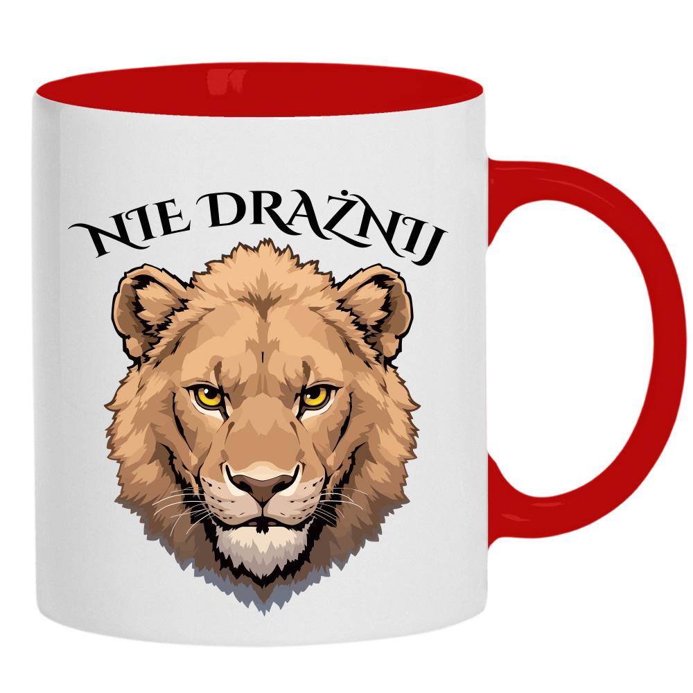 Nie drażnij kubek ucho kolor