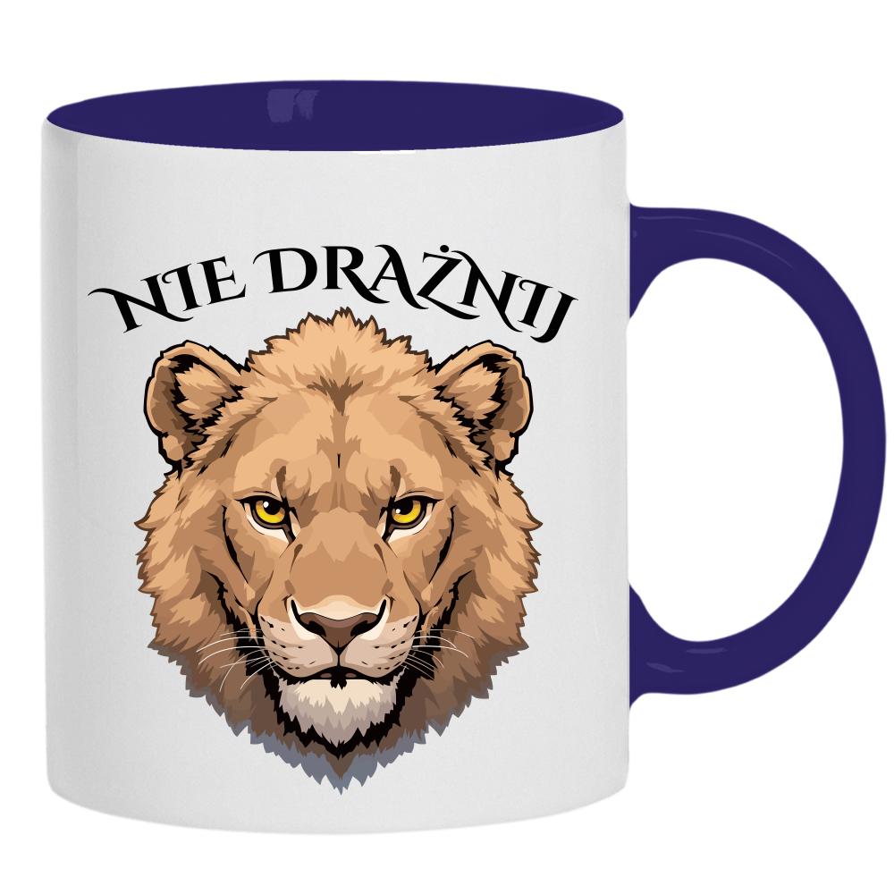 Nie drażnij kubek ucho kolor kolor navy