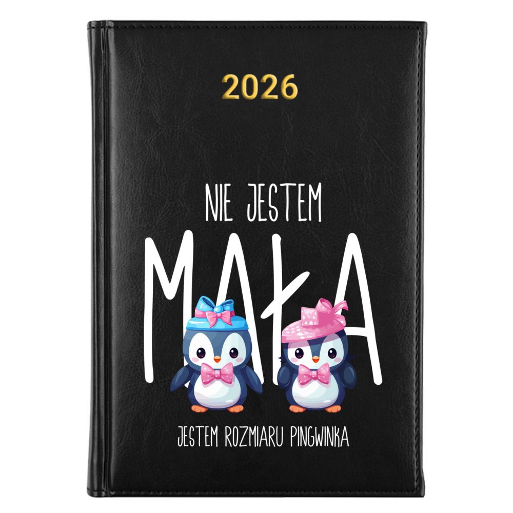 Nie jestem mała, jestem rozmiaru pingwinka kalendarz książkowy a5 2026