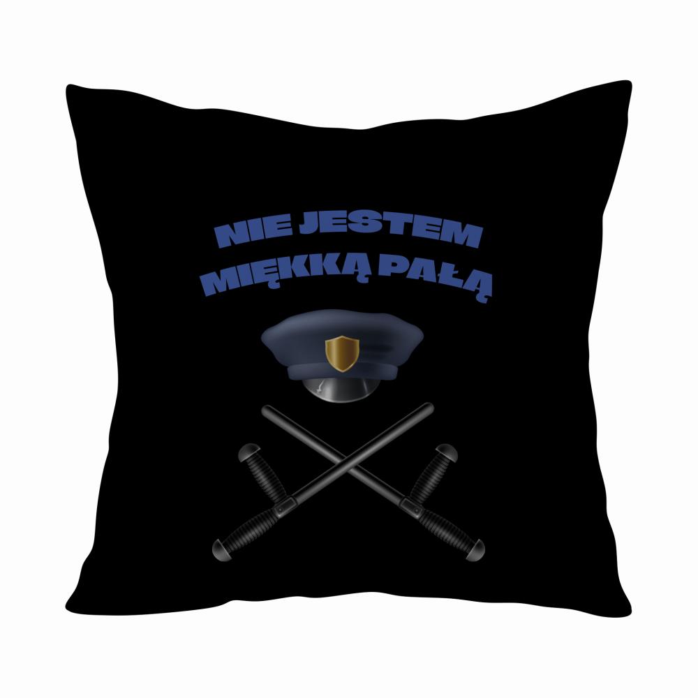 Nie Jestem Miękką Pałą poduszka kolor biały