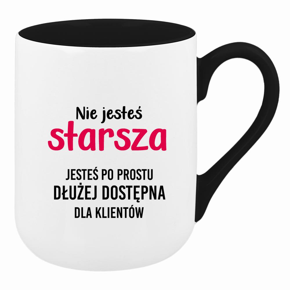 Nie jesteś starsza jesteś dłużej dostępna kubek coffee kolor zielony