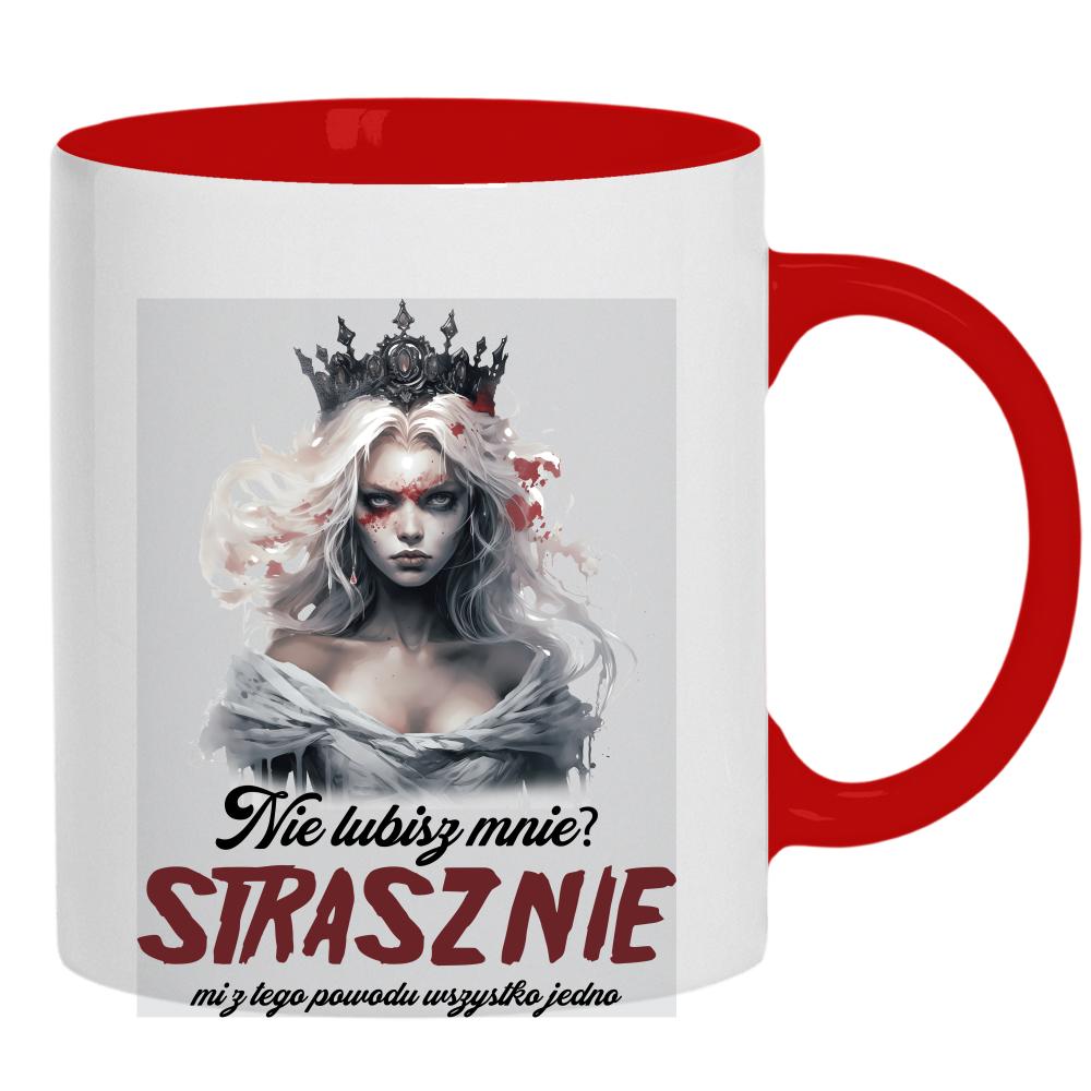 Nie lubisz mnie? Strasznie mi z tego powodu kubek ucho kolor
