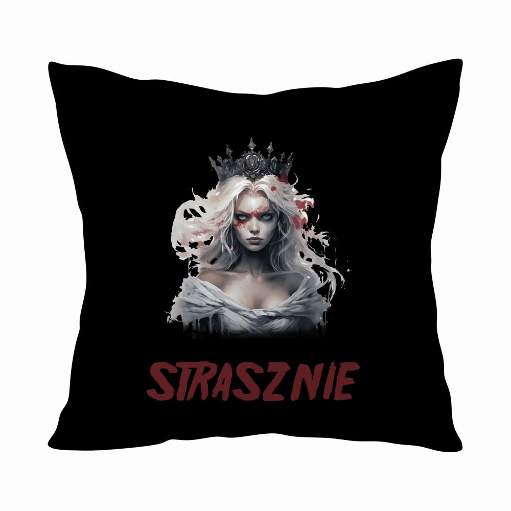 Nie lubisz mnie? Strasznie mi z tego powodu poduszka kolor navy