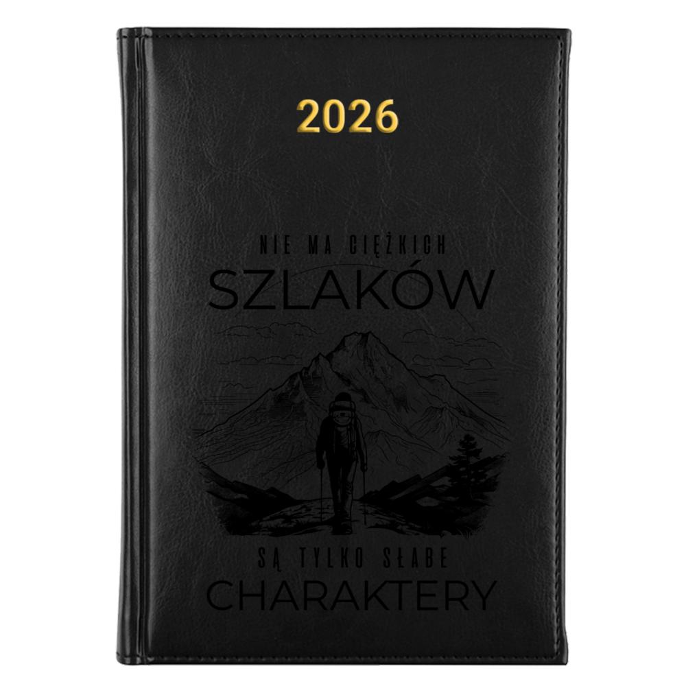 Nie ma ciężkich szlaków kalendarz książkowy a5 2027 kolor kalendarz niebieski