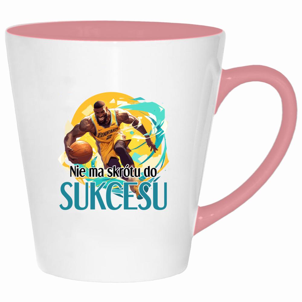 Nie ma skrótu do sukcesu kubek latte kolor pink