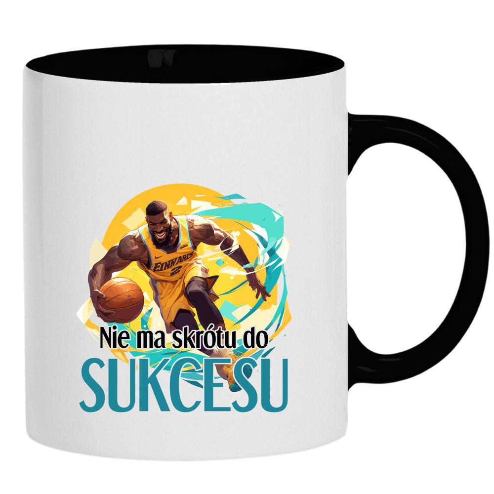 Nie ma skrótu do sukcesu kubek ucho kolor kolor czarnyy