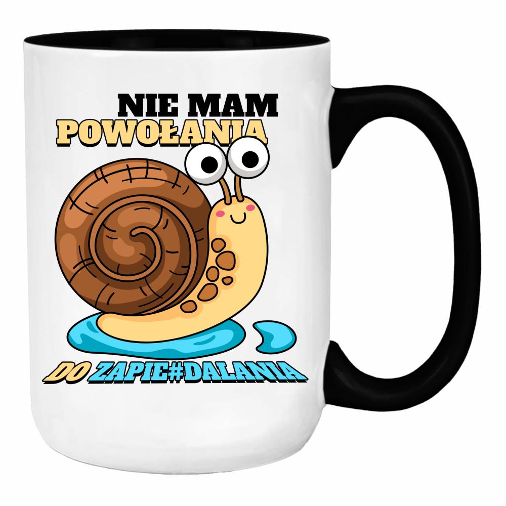 Nie mam powołania do zapie#dalania duży kubek ucho kolor kolor biały