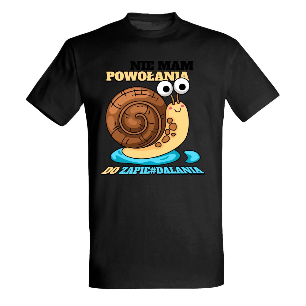 Nie mam powołania do zapie#dalania koszulka męska kolor żółty