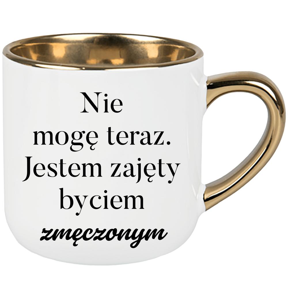 Nie mogę teraz. Jestem zajęty byciem zmęczonym kubek elegant duży