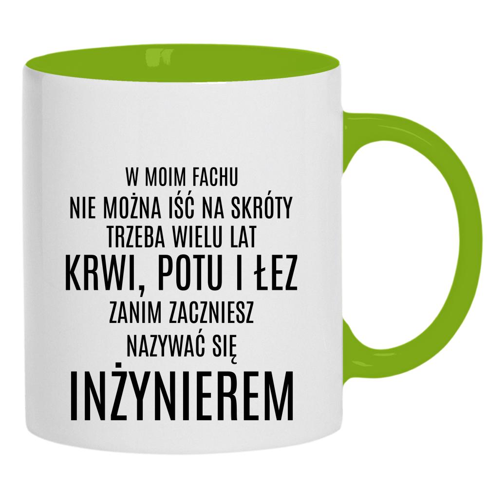 Nie można iść na skróty kubek ucho kolor kolor zielony