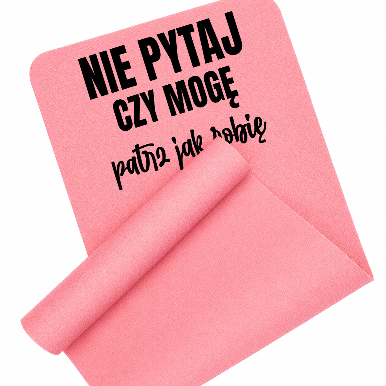 Nie pytaj, czy mogę – patrz, jak robię mata piankowa do ćwiczeń kolor różowy mata