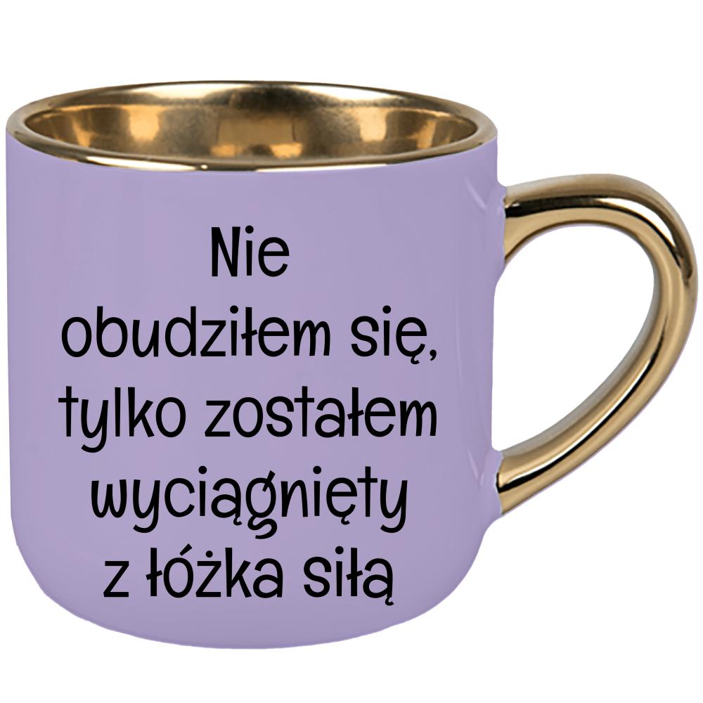 Nie rozmawiaj ze mną, dopóki nie wypiję kubek elegant duży kolor pastelowy fiolet