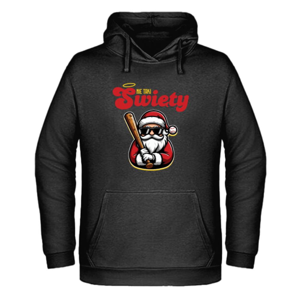 Nie Taki Święty bluza męska z kapturem kolor biały