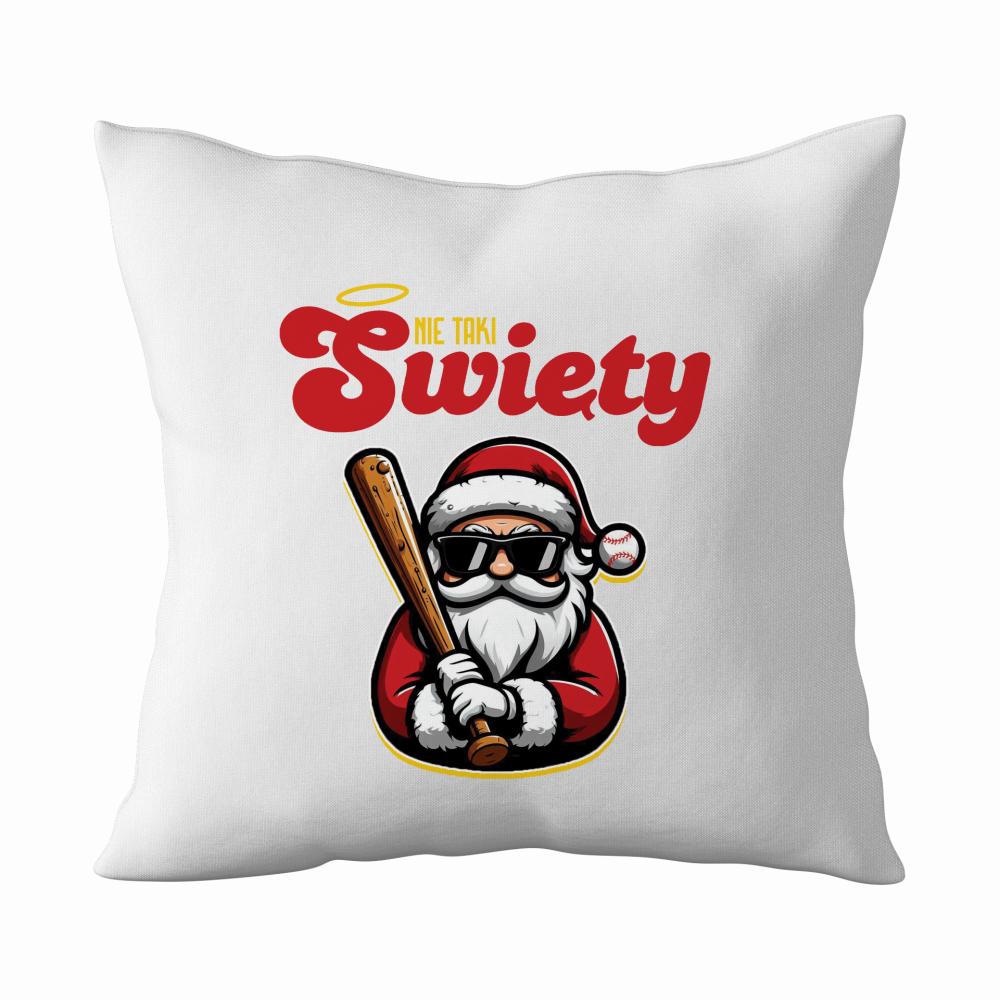 Nie Taki Święty poduszka kolor biały