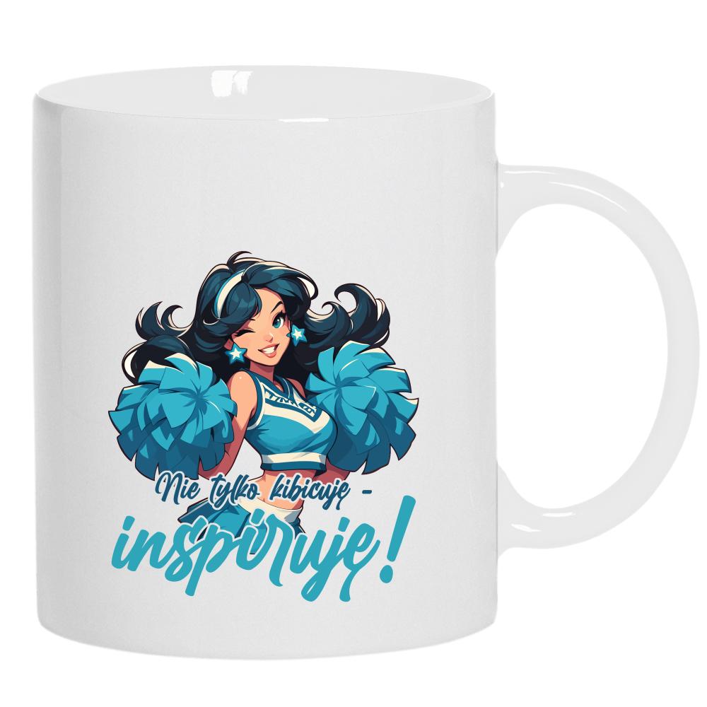 Nie tylko kibicuję – inspiruję! kubek ucho kolor kolor biały