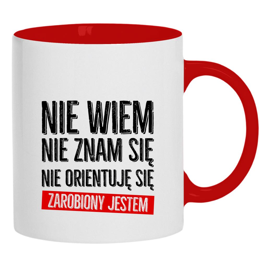 Nie wiem, nie znam się, nie orientuję kubek ucho kolor