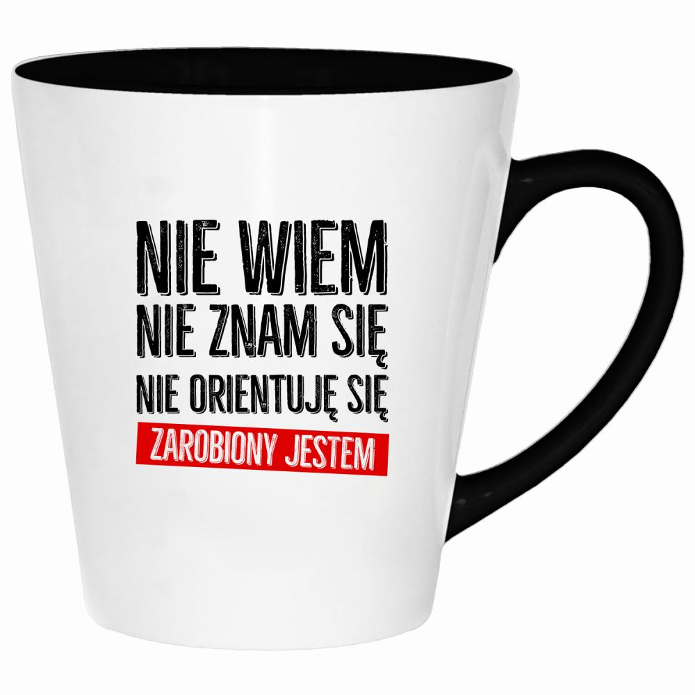 Nie wiem, nie znam się, nie orientuję kubek latte kolor żółty