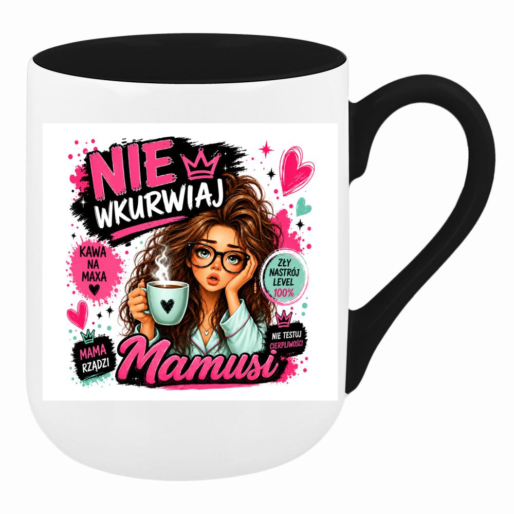 Nie wku#wiaj Mamusi 2 kubek coffee kolor serce różowe
