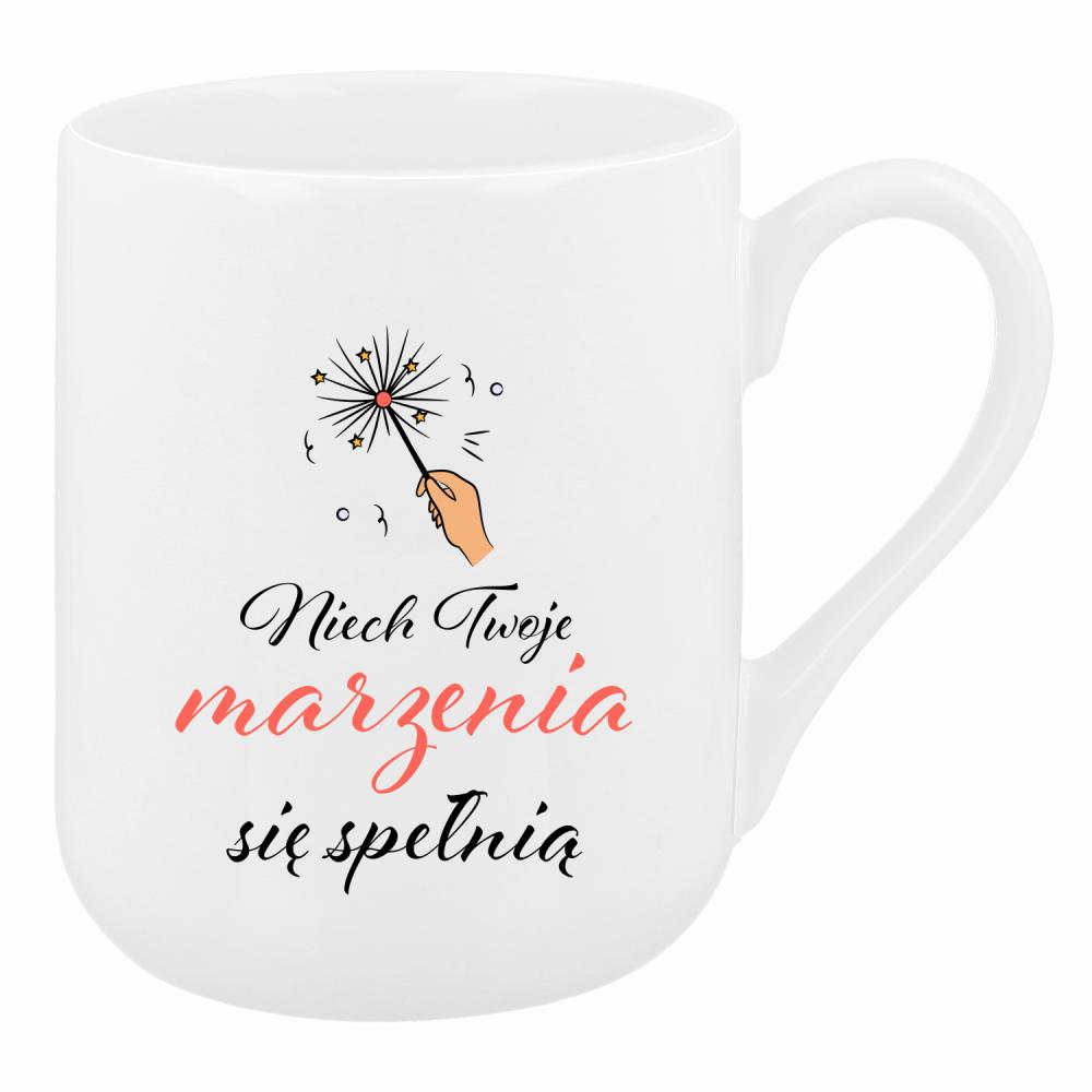 Niech Twoje marzenia się spełnią kubek coffee kolor biały