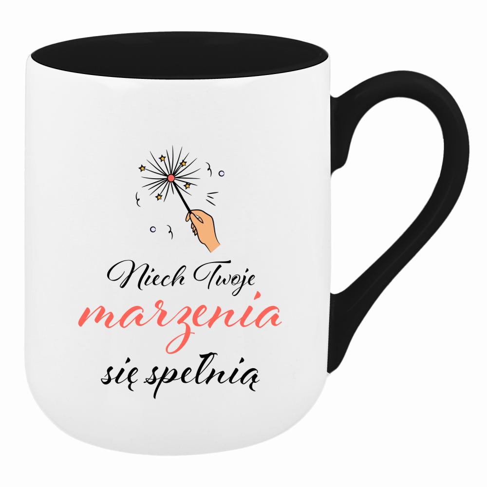 Niech Twoje marzenia się spełnią kubek coffee kolor żółty