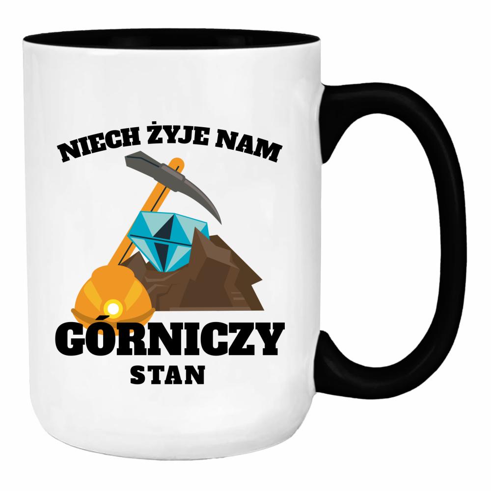 Niech żyje nam górniczy stan duży kubek ucho kolor kolor pink