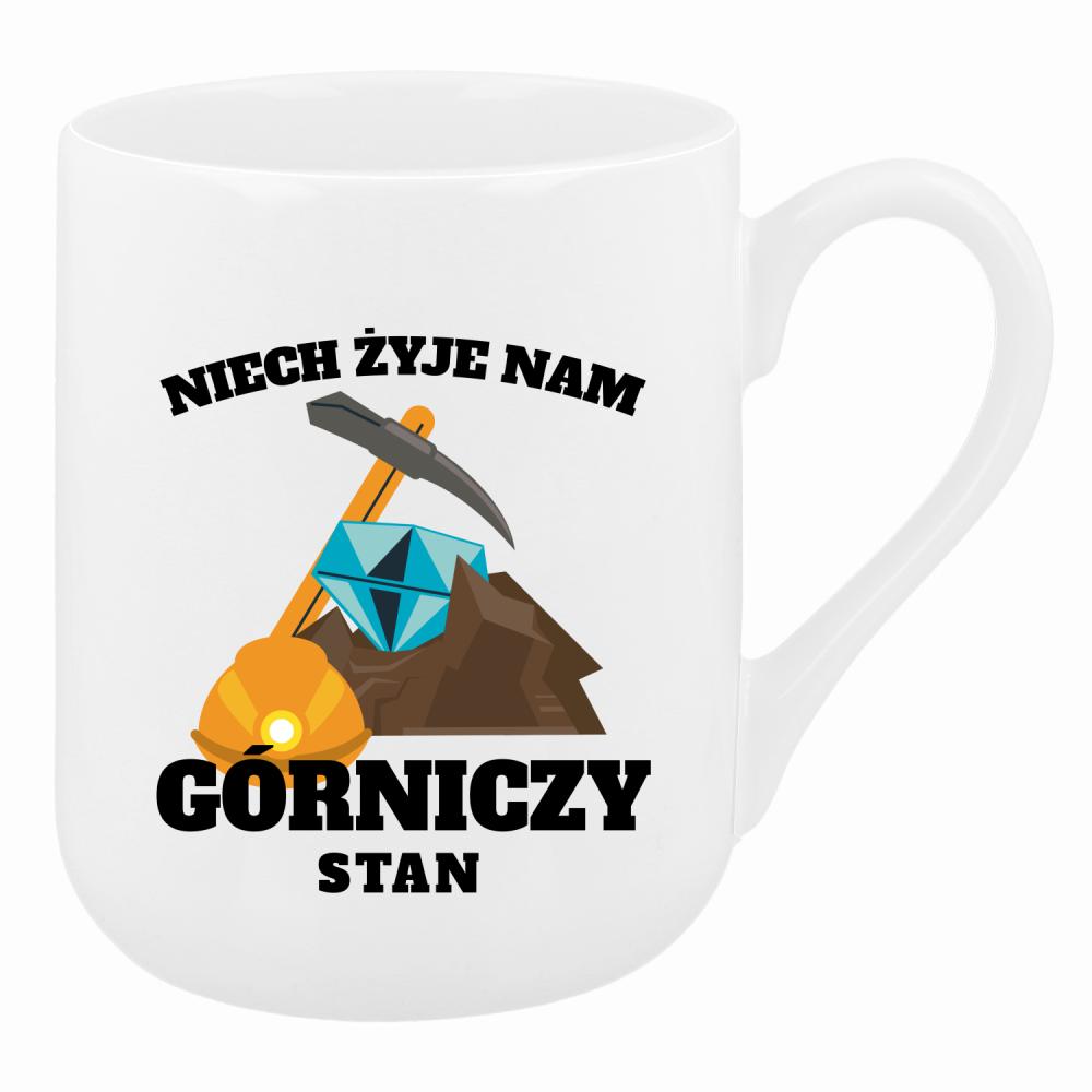 Niech żyje nam górniczy stan kubek coffee kolor biały