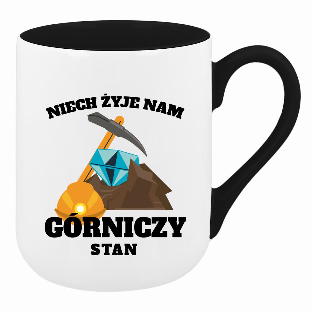 Niech żyje nam górniczy stan kubek coffee kolor turkus