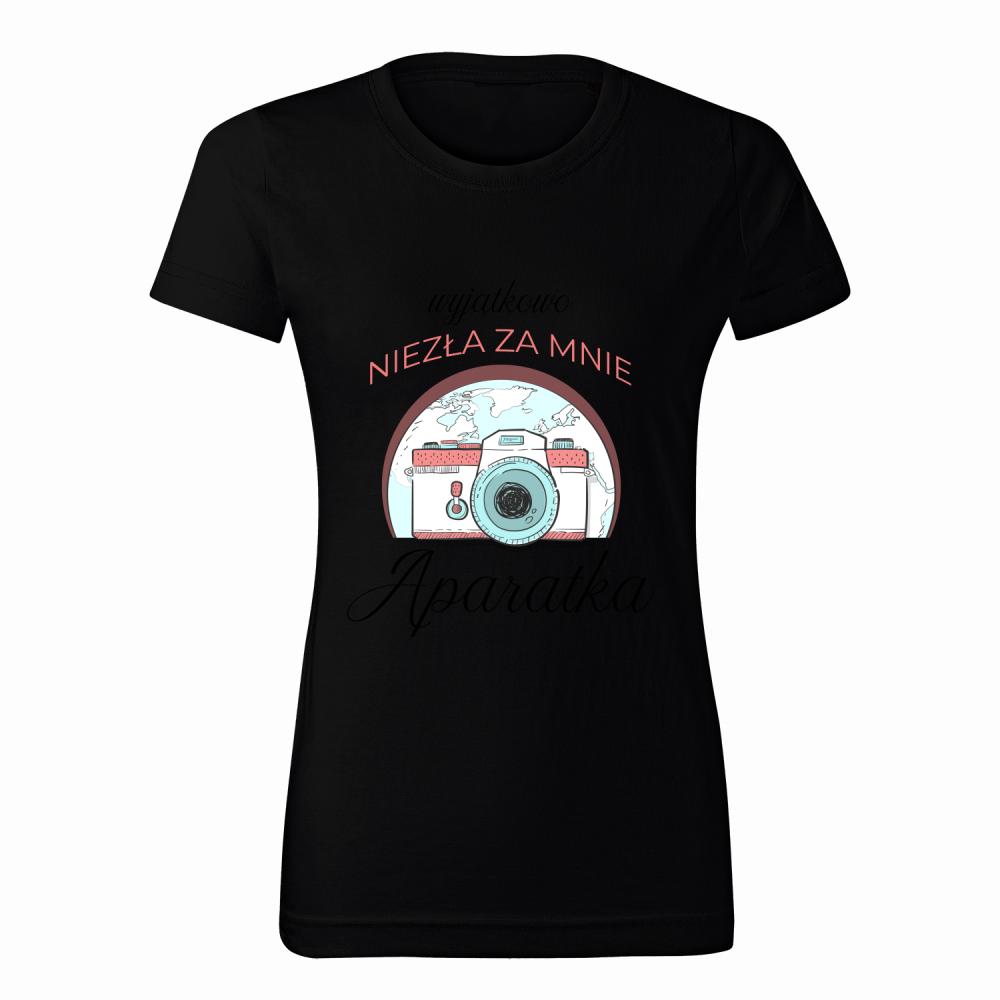 Niezła ze mnie Aparatka koszulka damska kolor czarnyy