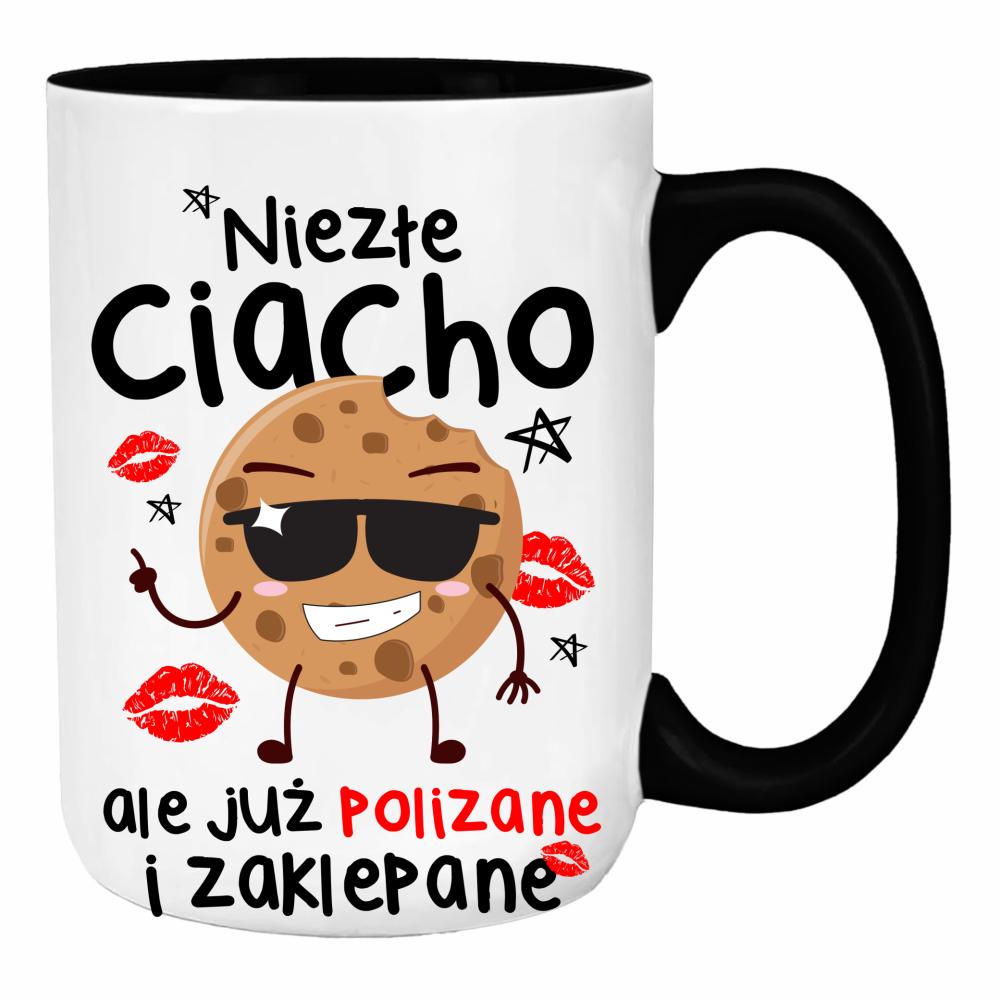 Niezłe ciacho, ale już polizane i zaklepane duży kubek ucho kolor kolor biały
