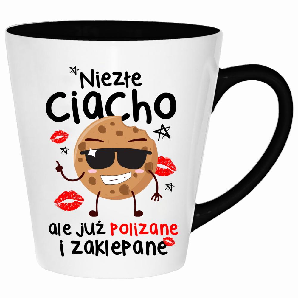 Niezłe ciacho, ale już polizane i zaklepane kubek latte kolor czarny
