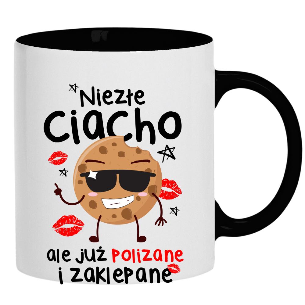 Niezłe ciacho, ale już polizane i zaklepane kubek ucho kolor kolor czarnyy