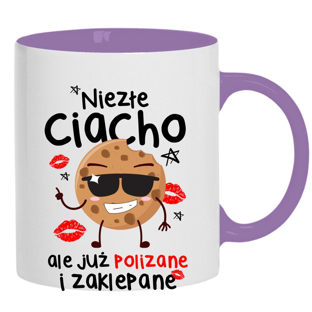 Niezłe ciacho, ale już polizane i zaklepane kubek ucho kolor kolor jasnofioletowy