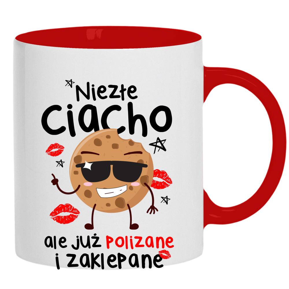 Niezłe ciacho, ale już polizane i zaklepane kubek ucho kolor kolor żółtyy