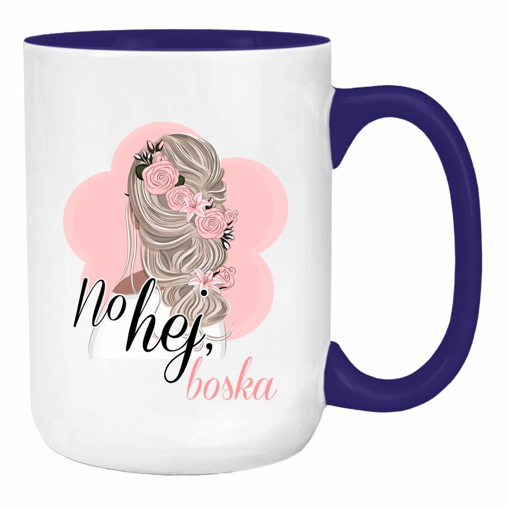 No hej boska duży kubek ucho kolor kolor navy