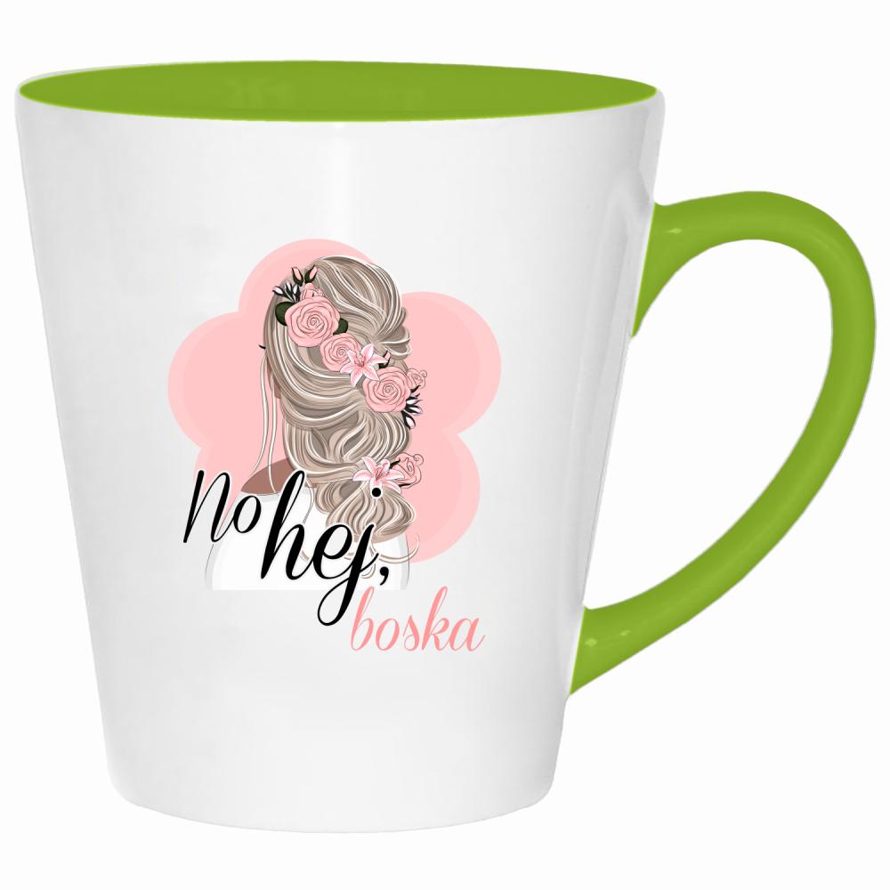 No hej boska kubek latte kolor limonka