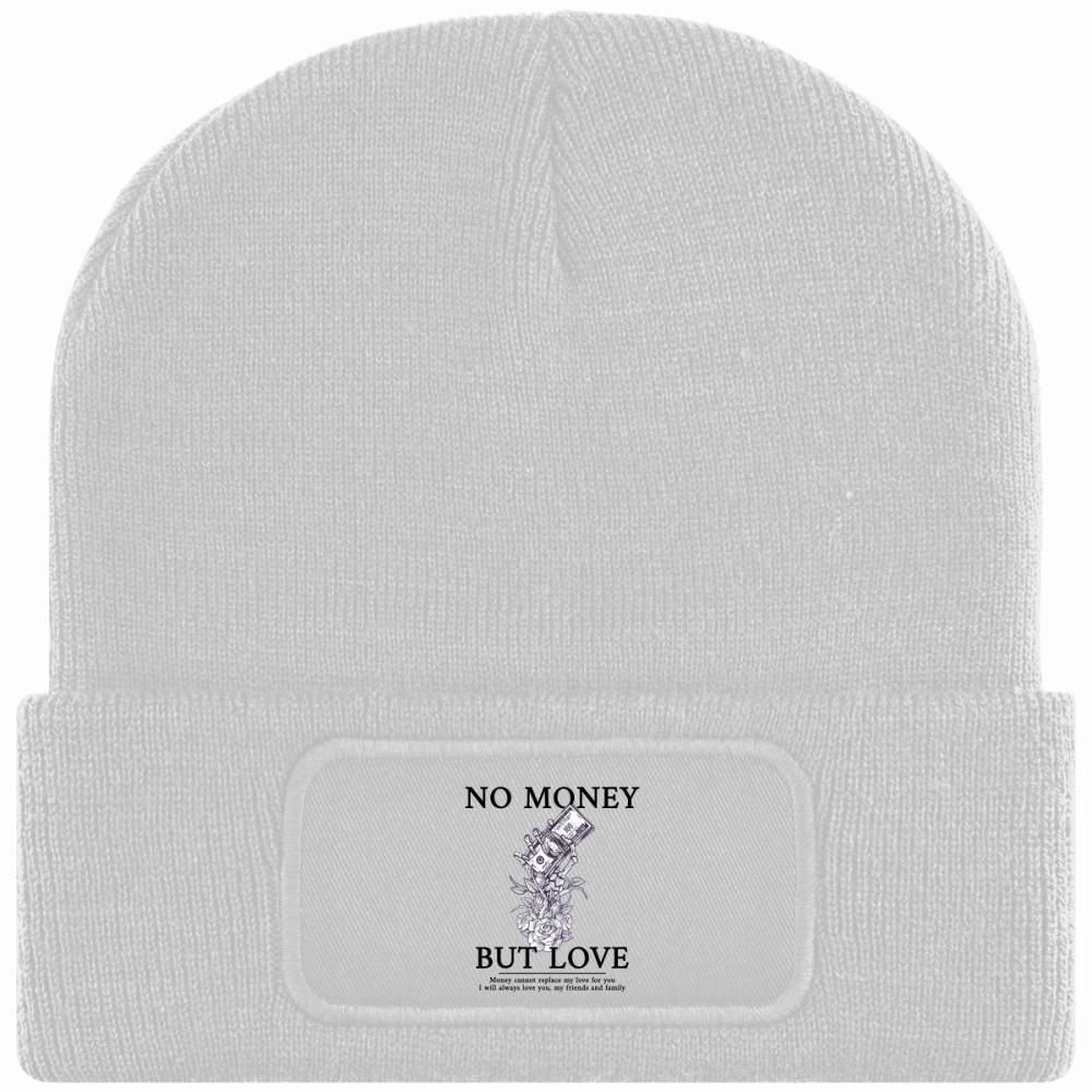 NO MONEY BUT LOVE czapka zimowa