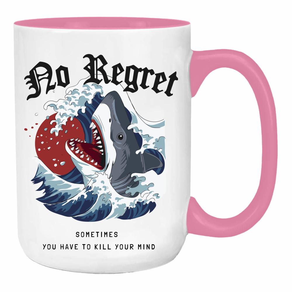 No Regret duży kubek ucho kolor kolor różowy