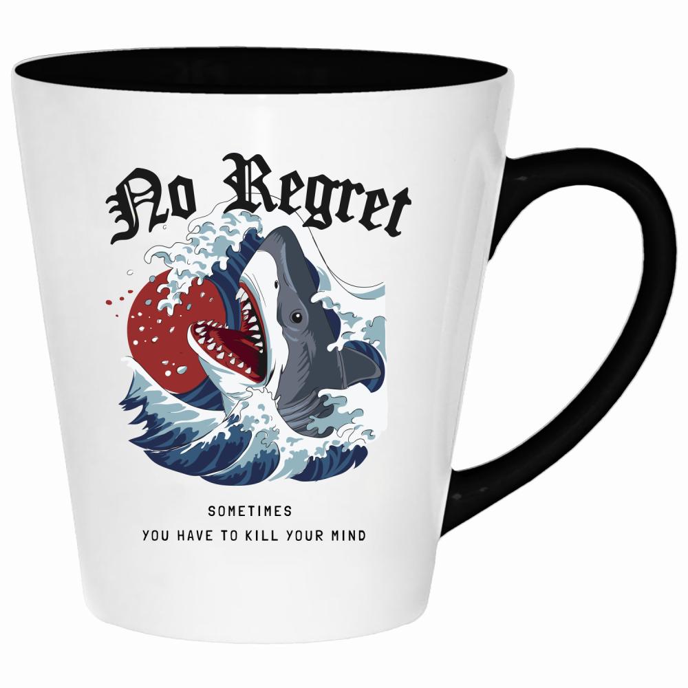 No Regret kubek latte kolor czarnyy