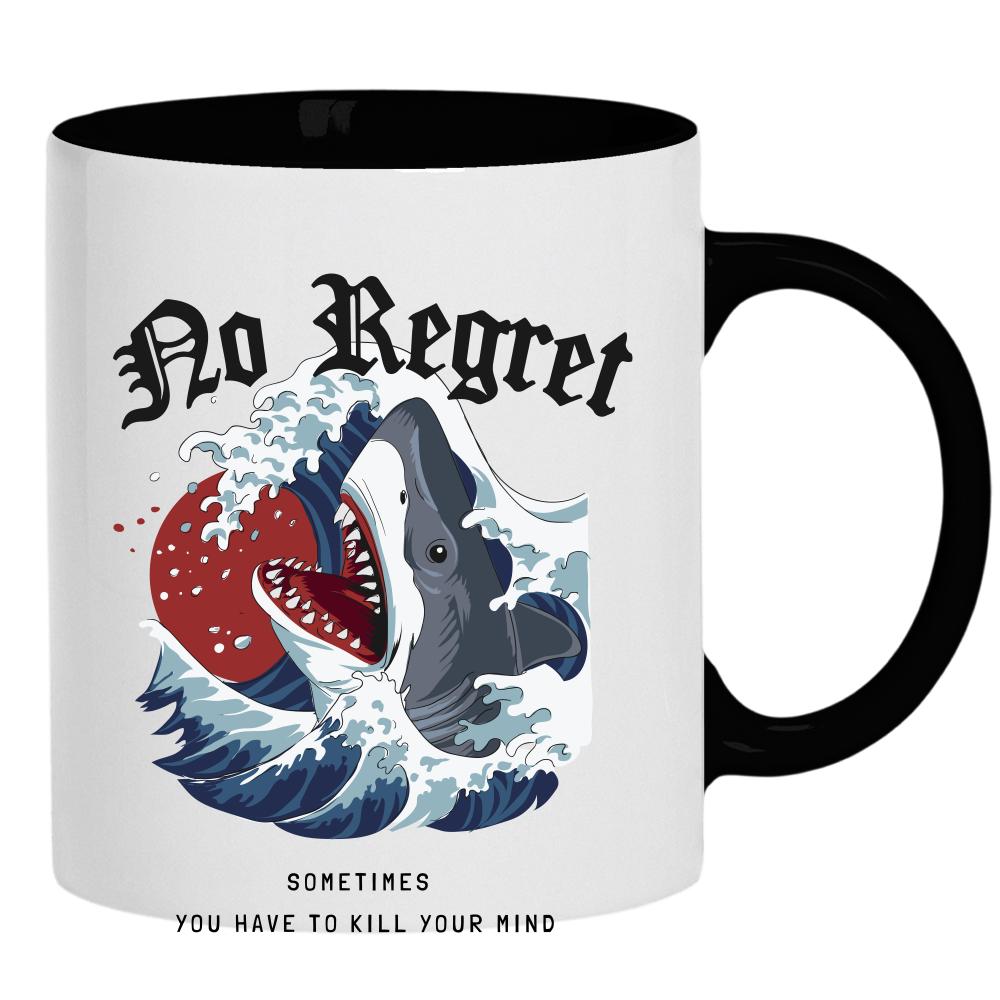 No Regret kubek ucho kolor kolor czarnyy