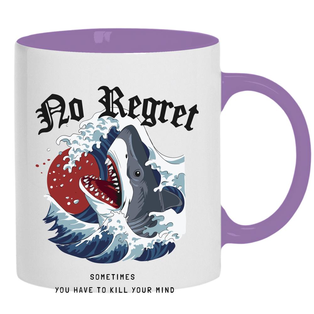 No Regret kubek ucho kolor kolor jasnofioletowy