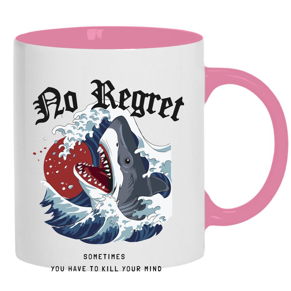 No Regret kubek ucho kolor kolor różowy