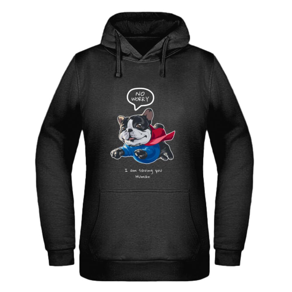 No Worry! I Am Saving You Human bluza damska z kapturem