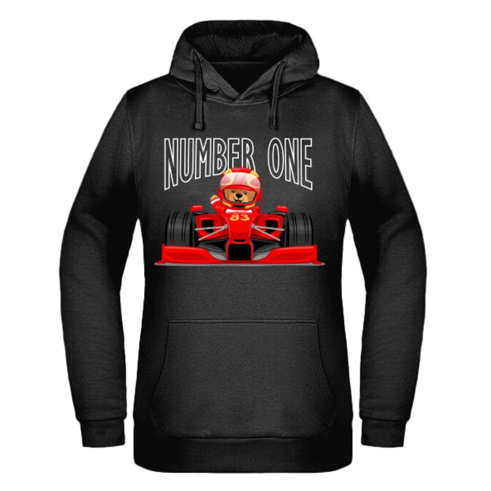 Number One Formula 1 bluza damska z kapturem