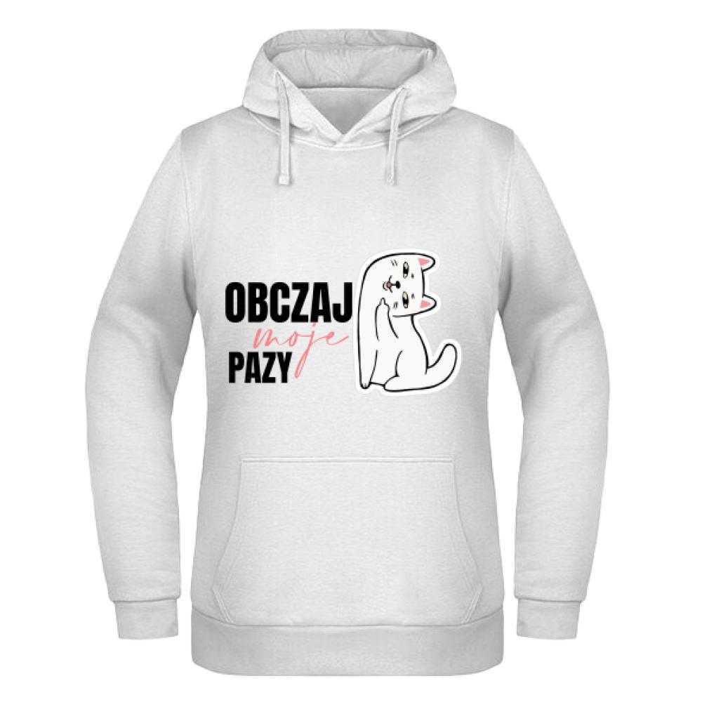 Obczaj moje pazy bluza damska z kapturem
