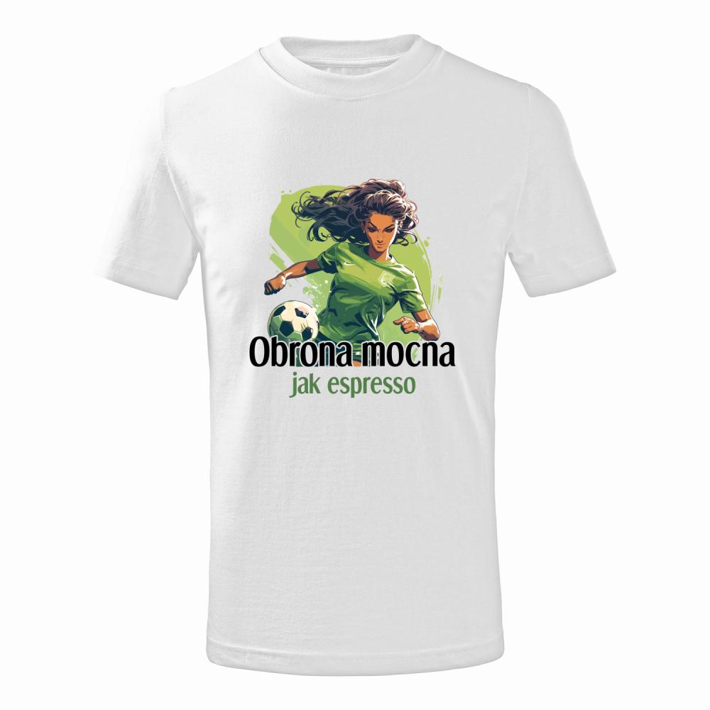 Obrona mocna jak espresso koszulka junior