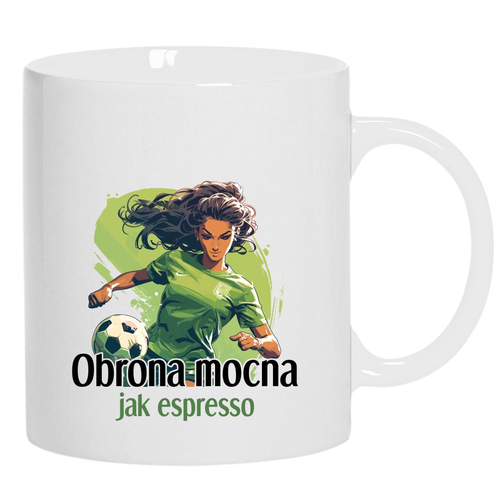 Obrona mocna jak espresso kubek ucho kolor kolor biały
