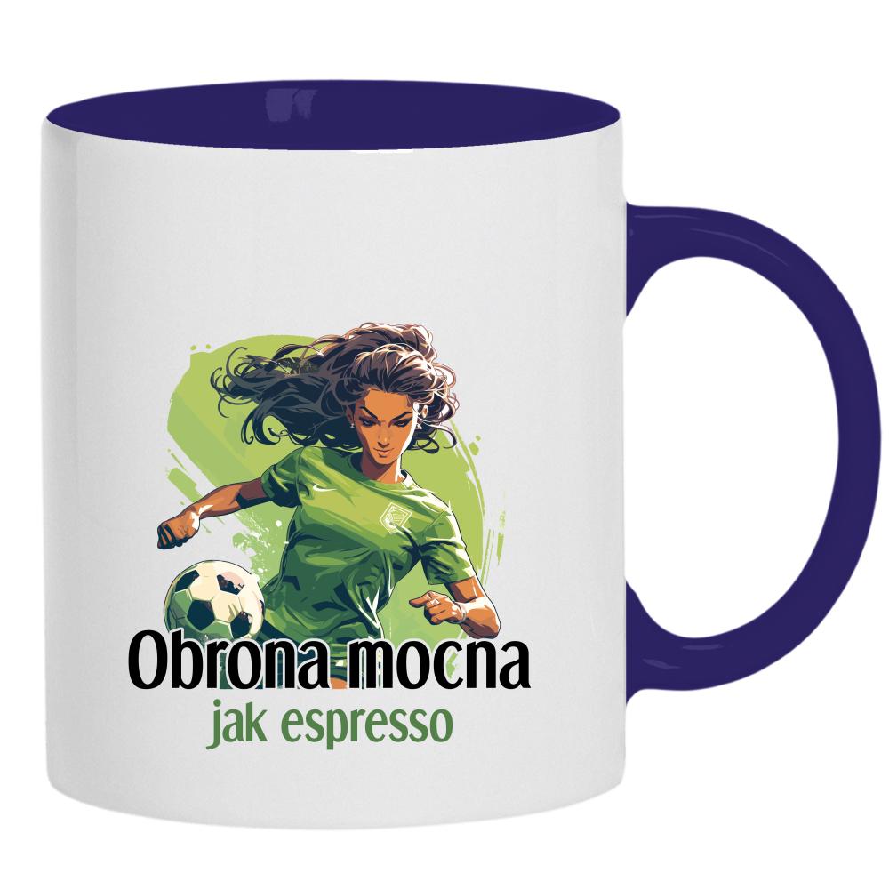Obrona mocna jak espresso kubek ucho kolor kolor navy